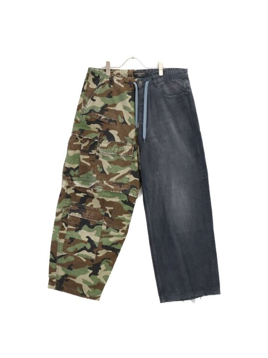 Balenciaga Pants - Balenciaga 23 Distressed Hybrid Baggy Pants XS